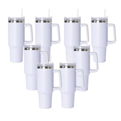 25-Pack 40OZ Stainless Steel Insulated Tumbler with straw and handle