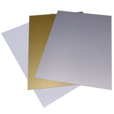 CALCA 16 x 24 100pcs Sublimation Blanks Aluminum Sheet Metal Board 0.45mm  Thickness Titanium Gold Silver $2.58