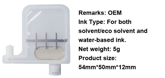50pcs/lot-Epson DX4 DX5 Printhead Big Damper with Big Filter OEM 