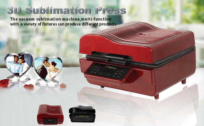 Heat Press Multi-Function 3D Sublimation Machine 2800W 3D Vacuum  Sublimation Set