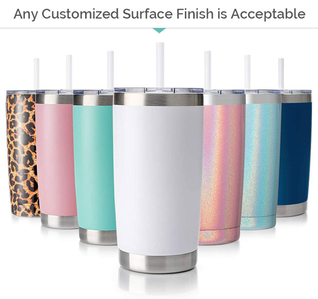 10pcs/carton 20oz White Blank Sublimation Stainless Steel Beer Tumbler 
