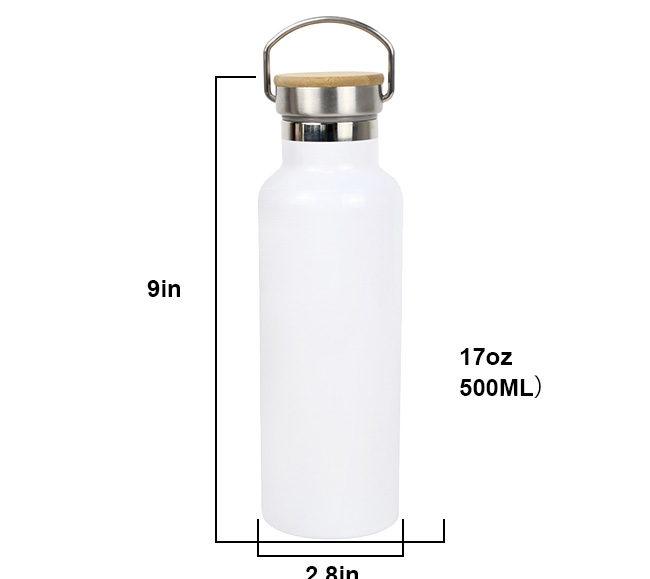 Sublimation Stainless Steel Straw Top Water Bottle