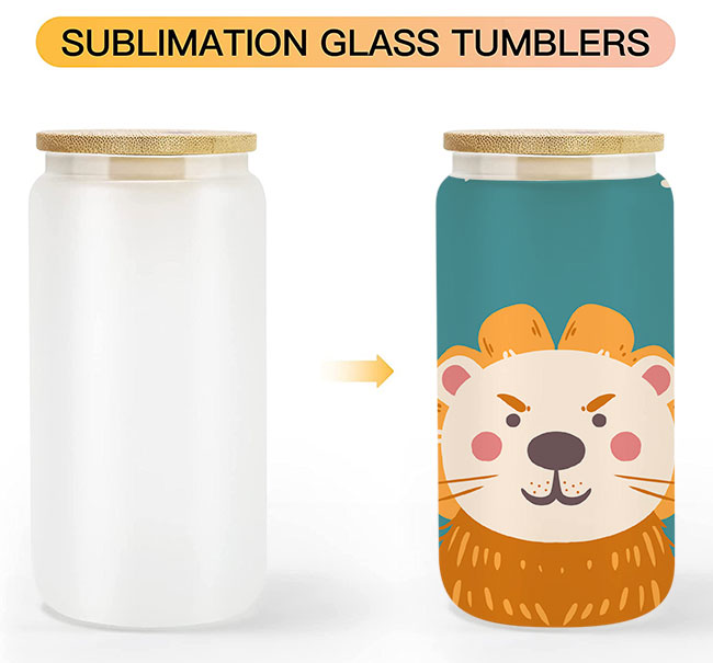 2022 Hot Clear Blank DIY Sublimation Glass Bottle Coke Cup Glass Tumbler  with Bamboo Lid and Straw - China Glass Sublimation and Glass Water Bottle  price