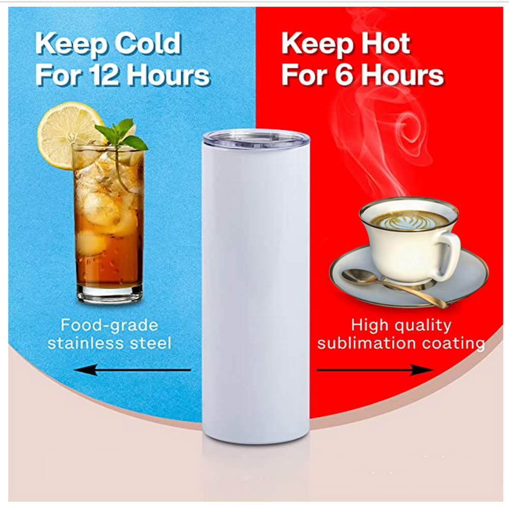 Stainless Steel Tumblers Bulk - Vacuum Insulated Skinny Tumblers with Lid  and Straw, Double Wall Coffee Mug, Travel Water Cup - China Double Wall  Coffee Cup and Espresso Cup price