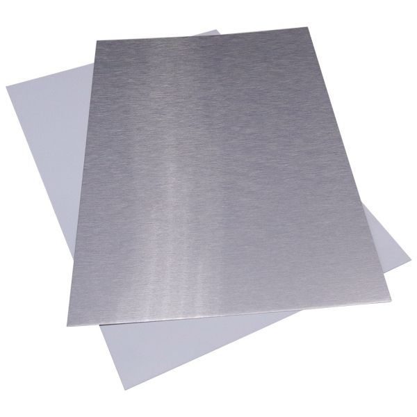 Sublimation Metal Blanks 4x6 Inch Aluminum, Light Silver 