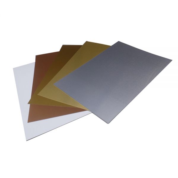 16 x 24 100pcs Sublimation Blanks Aluminum Sheet Metal Board 0.45mm Satin  Copper Gold Silver $2.58